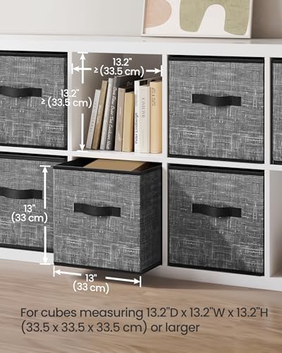 SONGMICS Storage Cubes, 13-Inch Foldable Closet Organizers - Image 3