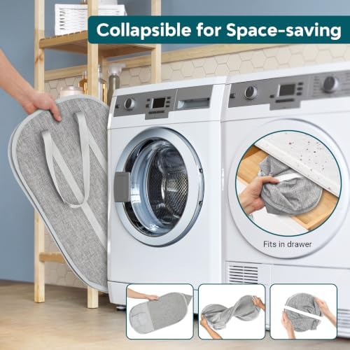 100L Large Collapsible Laundry Baskets, Tear-resistant Hampers - Image 5