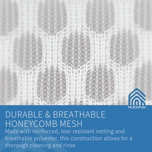 Muchfun 3Pcs Bra Wash Bags, Honeycomb Mesh Laundry Bags - Image 4