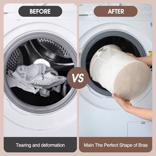 100% Cotton Bra Mesh Laundry Bags, Extra Large Bra Washing Bags - Image 3