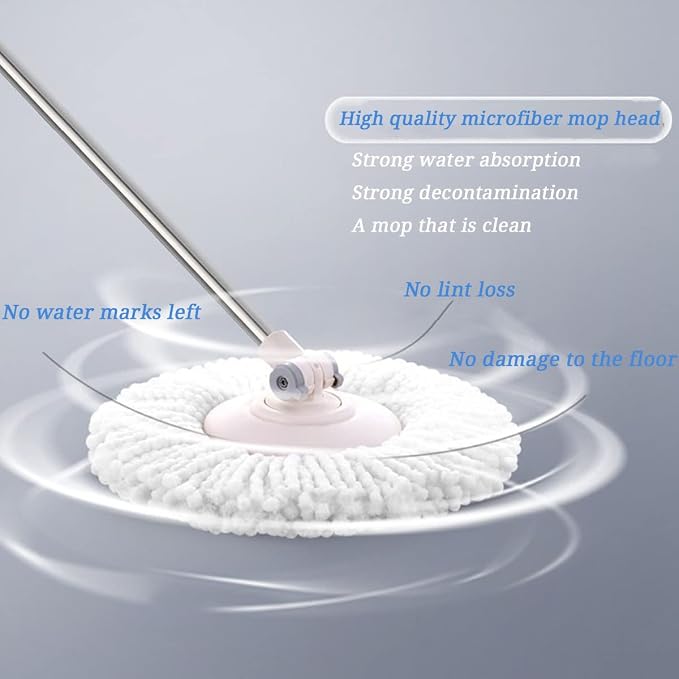 5 PCS Microfiber Replacement Mop Head Spin Mop Head Replacement 5-Pack - Image 2