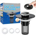Bathroom Sink Drain Strainer, Pop-Up Bathroom Sink Stopper by YourSimplifiedHome