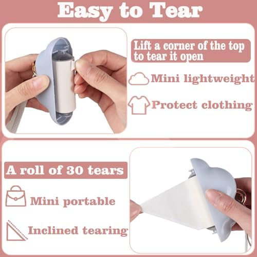 Mini Lint Roller Travel Size, Reusable Pet Hair Remover - Image 3