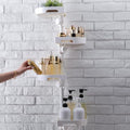 shuang qing 4-Tier Corner Shower Caddy Tension Pole Organizer by SHUANGQING