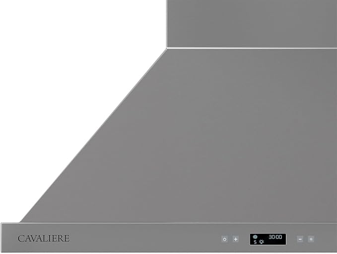 CAVALIERE Wall Mount Range Hood 30 Inch, 3-Year Warranty, Value-Focused 462 CFM Enhanced Stainless Steel, Ducted/Ductless Range Hood Convertible (Kit Included) LED Lights, Baffle Filter, Touch Control
