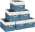 Fab totes Storage Bins 6-Pack, Foldable Storage Baskets by Fabtotes