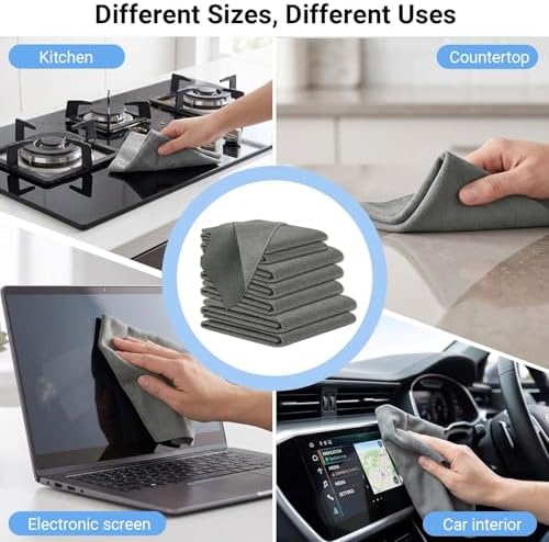 Microfiber Cleaning Cloth, 7 Pack Multi-Size - Image 4