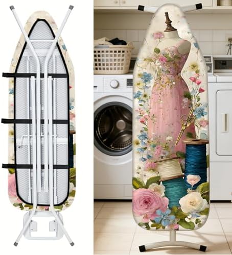 Nuxovilar Floral Gown Cotton Ironing Board Cover 15x54 Fabric - Image 6