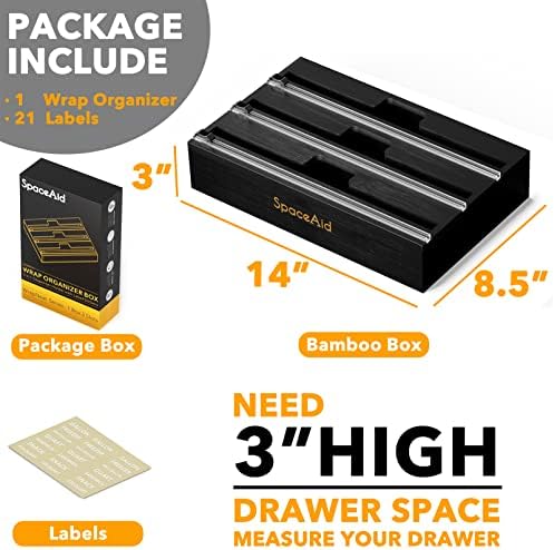 SpaceAid WrapNeat 3 in 1 Wrap Organizer - Image 3