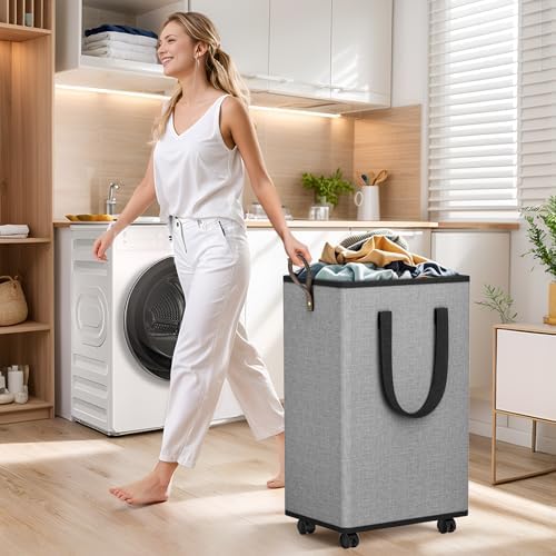 SpaceTrove Rolling Laundry Basket - Image 6
