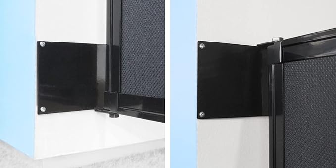Wall-Mounted Sliding StraightWall Room Divider | Adjustable Widths | Locking Wheels | Room Separator | Up to 7'2" Wide x 5' Tall Warm Pebble Fabric Panels