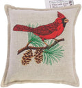 Cardinal Balsam Fir Filled Pillow Sachet Paine's 6''x6'' Screen Printed Bird by Unknown