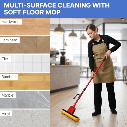 Replacement Mop Heads 4 Pack, Super Absorbent Compressed Cellulose Sponge - Image 7