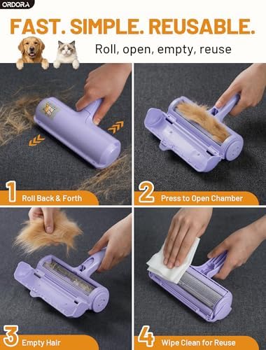 ORDORA Pet Hair Remover Roller, Reusable Lint Roller - Image 3