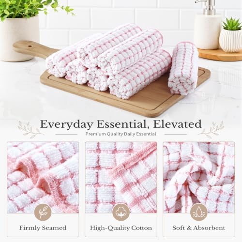 Homaxy 8 Pack Terry Kitchen Dish Cloths - Image 2