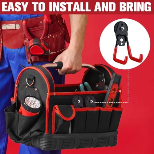 Landhoow 18 Pcs Large Magnetic Hooks Heavy Duty Garage Magnet Hooks Strong - Image 3