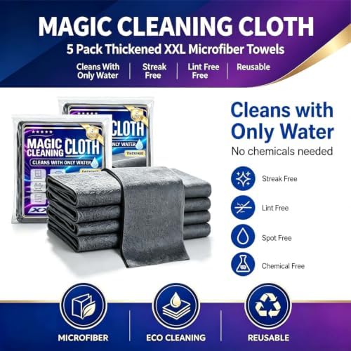 10 Pack XXL Genie Cloth Magic Cloth, Genie Magic Cleaning Cloths - Image 2