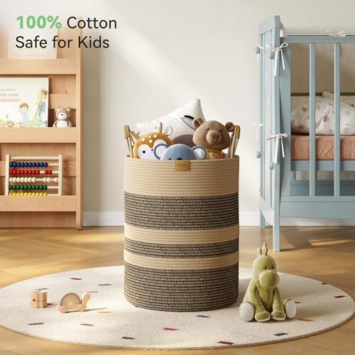 Nunsino 62L Striped Laundry Hamper - Image 3