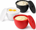 Silicone Mixing Bowl Liners for 5-Qt Tilt-Head Stand Mixers, Extra-Thick Non-Stick Silicone Bowl Inserts with Airtight Lids, BPA-Free Dough, Batter & Food Storage Liners, Set of 3