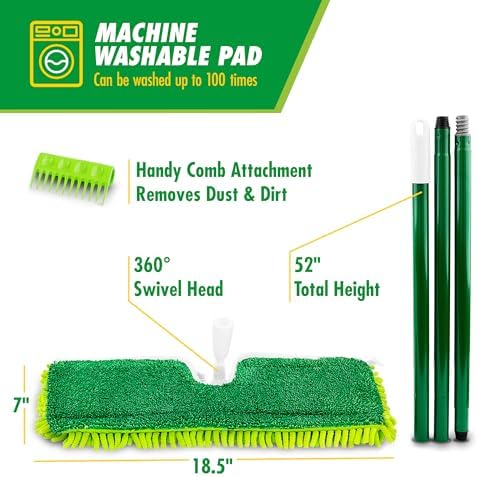 Libman 18" 2-Sided Microfiber Dust Mop, 360° Swivel - Image 4
