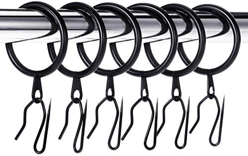 Hotop 30 Pcs Metal Curtain Rings by HOTOP