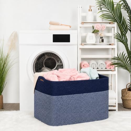MINTWOOD Design 112L Extra Large Blanket Basket Holder Living Room, Dog Toy - Image 5