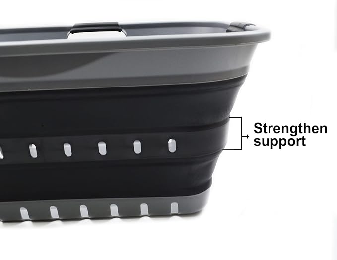 SAMMART 42L Collapsible Plastic Laundry Basket - Image 6