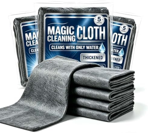Genie Magic Cleaning Cloth, 15 Pack XXL Microfiber Cleaning Cloths by OYSMY-houseofselection