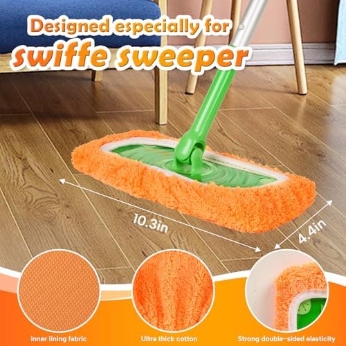 AmaVins 5 Pack Reusable Microfiber Mop Pads Compatible - Image 3