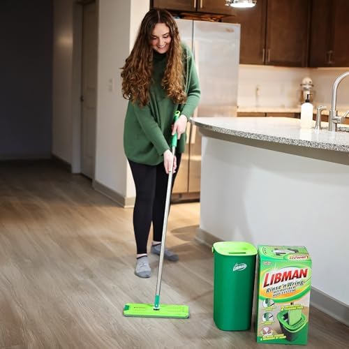 Libman Rinse 'n Wring Mop and Bucket System, 1 Microfiber Pad Included - Image 3