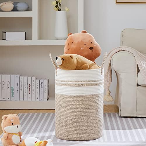 VIPOSCO 72L Tall Woven Laundry Basket Hamper - Image 2