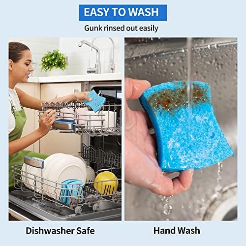 Non-Scratch Cellulose Scrub Sponges 24 Pack, Kitchen Sponge - Image 5