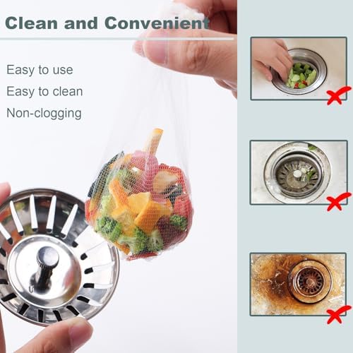 400 Pack Disposable Drain Covers, Disposable Sourdough Mesh Sink Strainer - Image 5