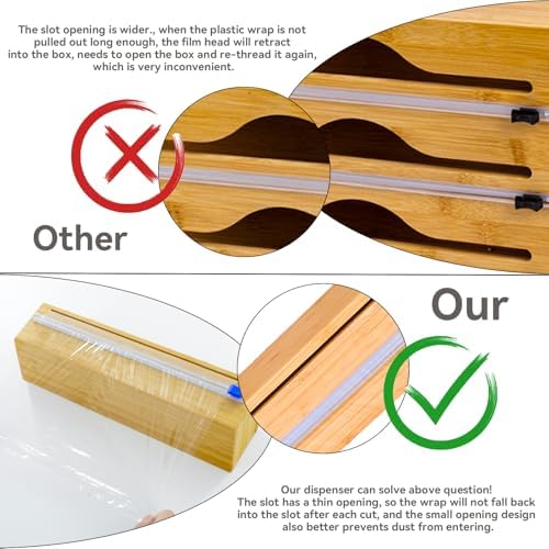 Plastic Wrap Dispenser with Cutter - Image 3
