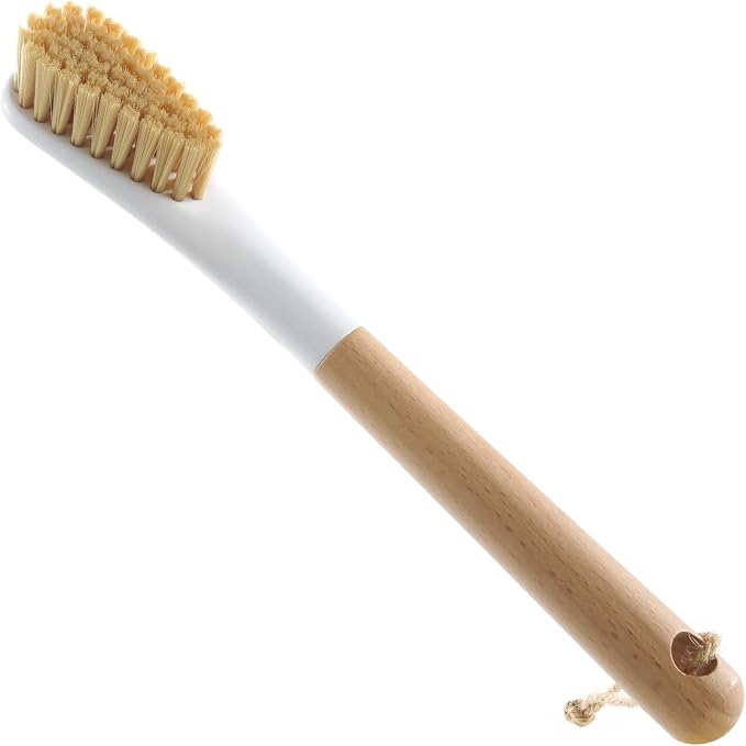 Wood Laundry Brush, OSCIOSS Laundry Stain Brush wth Long Handle and Soft Bristle by OSCIOSS