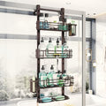 HapiRm 4 Tier Over the Door Shower Caddy, Hanging Shower Caddy by HapiRm