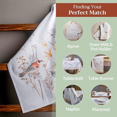 Maison d' Hermine Kitchen Towels Set of 3 Reusable 100% Cotton 27.50" x 20" - Image 5