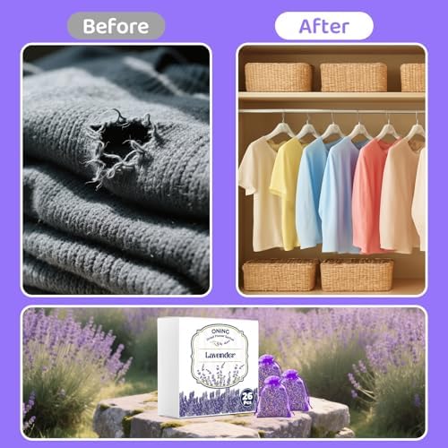 26 Pack Lavender Sachet Bags Home Fragrance Sachets, Real Lavender Flowers - Image 5