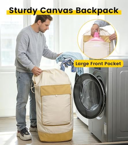 Vorspack Canvas Laundry Backpack - Image 3