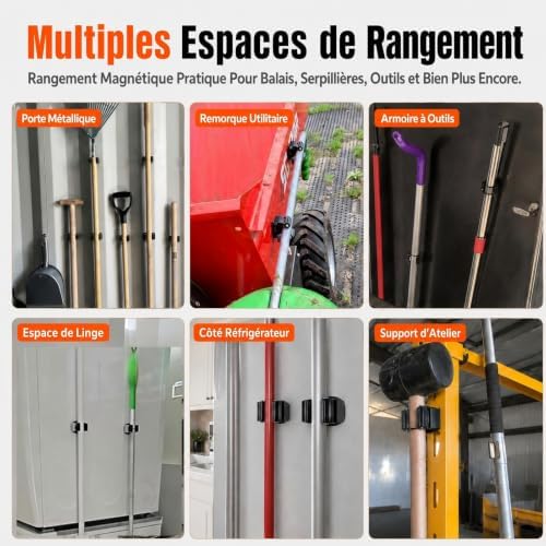 3-H 4 Pack Magnetic Broom Holder - Image 3