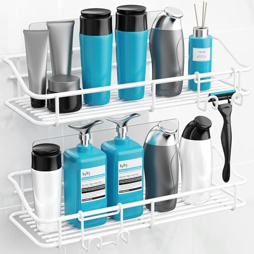 Nieifi Shower Caddy Adhesive, Shower Shelves, Shampoo Holder - Image 2
