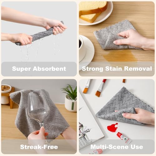 80 Pack Microfiber Cleaning Cloth Roll Reusable Paper Towels 12"x12" Tear Away - Image 4