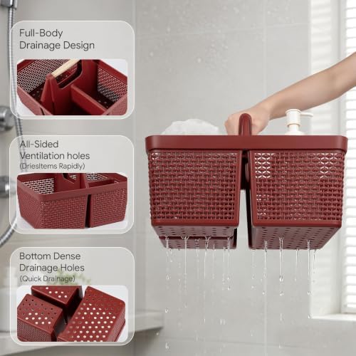 UUJOLY Portable Plastic Shower Caddy Basket - Image 3