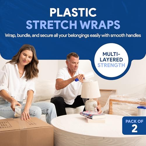 International Plastics Co. 2 Pack of 5'' Stretch Wrap - Image 4