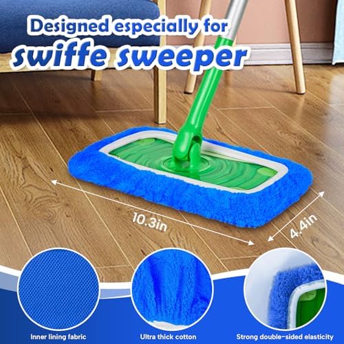 5 Pack Reusable Microfiber Mop Pads Compatible - Image 3