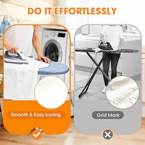 Ironing Board Cover and Pad, 18x49 Extra Wide, Scorch Resistant - Image 4
