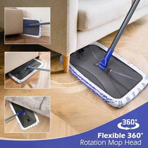 Masthome 16" Large Microfiber Mop, Floor Flat Mop Dry and Wet Use - Image 6
