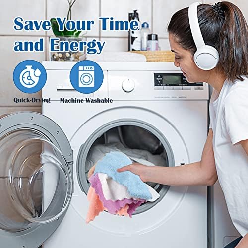 Orighty Makeup Remover Cloths, 24 Pack Microfiber Face Towels, 7 x 7 Inch - Image 6