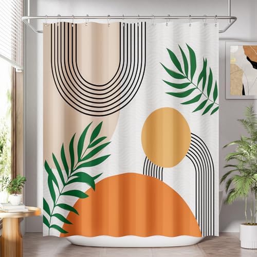 AmazerBath Fall Shower Curtain, Luxury Hotel Quality Washable Farmhouse by AmazerBath