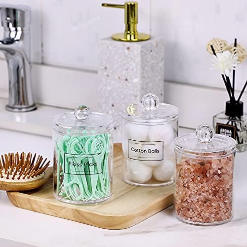 3 Pack Acrylic Qtip Holder Dispenser - Image 5